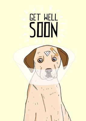 Cute Illustration Get Well Card