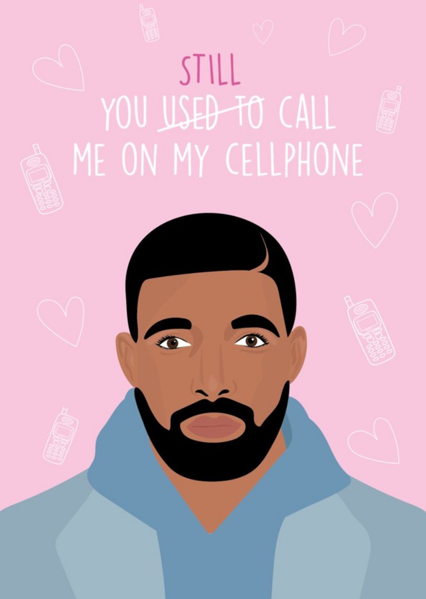 Rumble Cards Funny You Still Call Me On Your Cellphone Valentines Card, Large