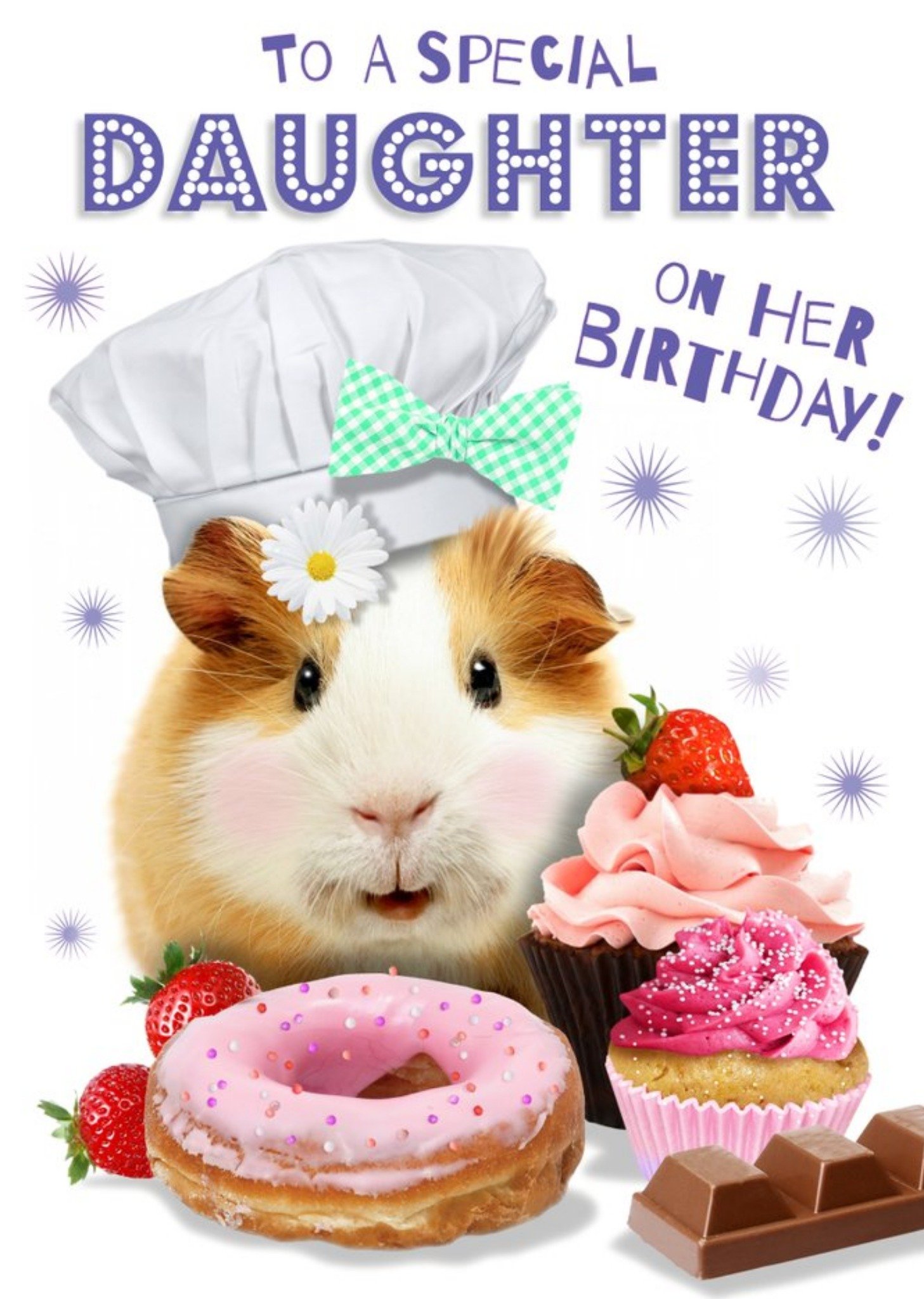 To A Special Daughter Guinea Pig Birthday Card Ecard