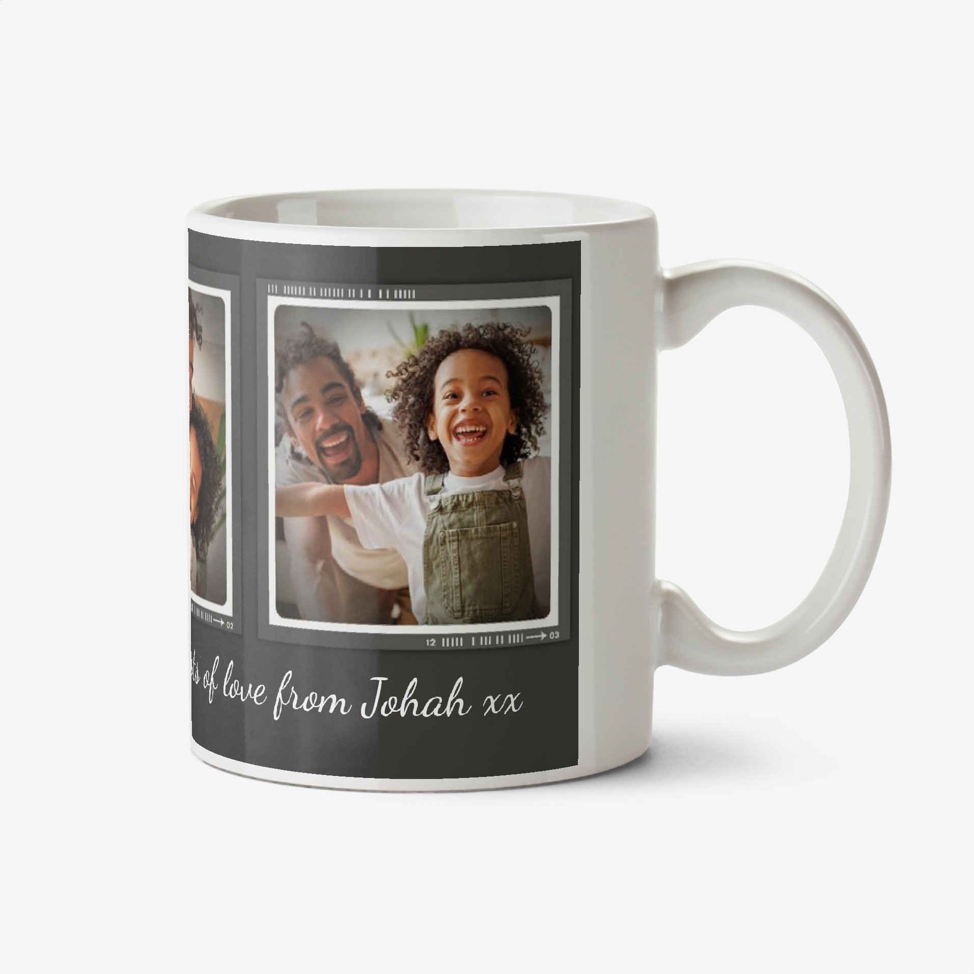 Father's Day Trio Photo Upload Mug Ceramic Mug