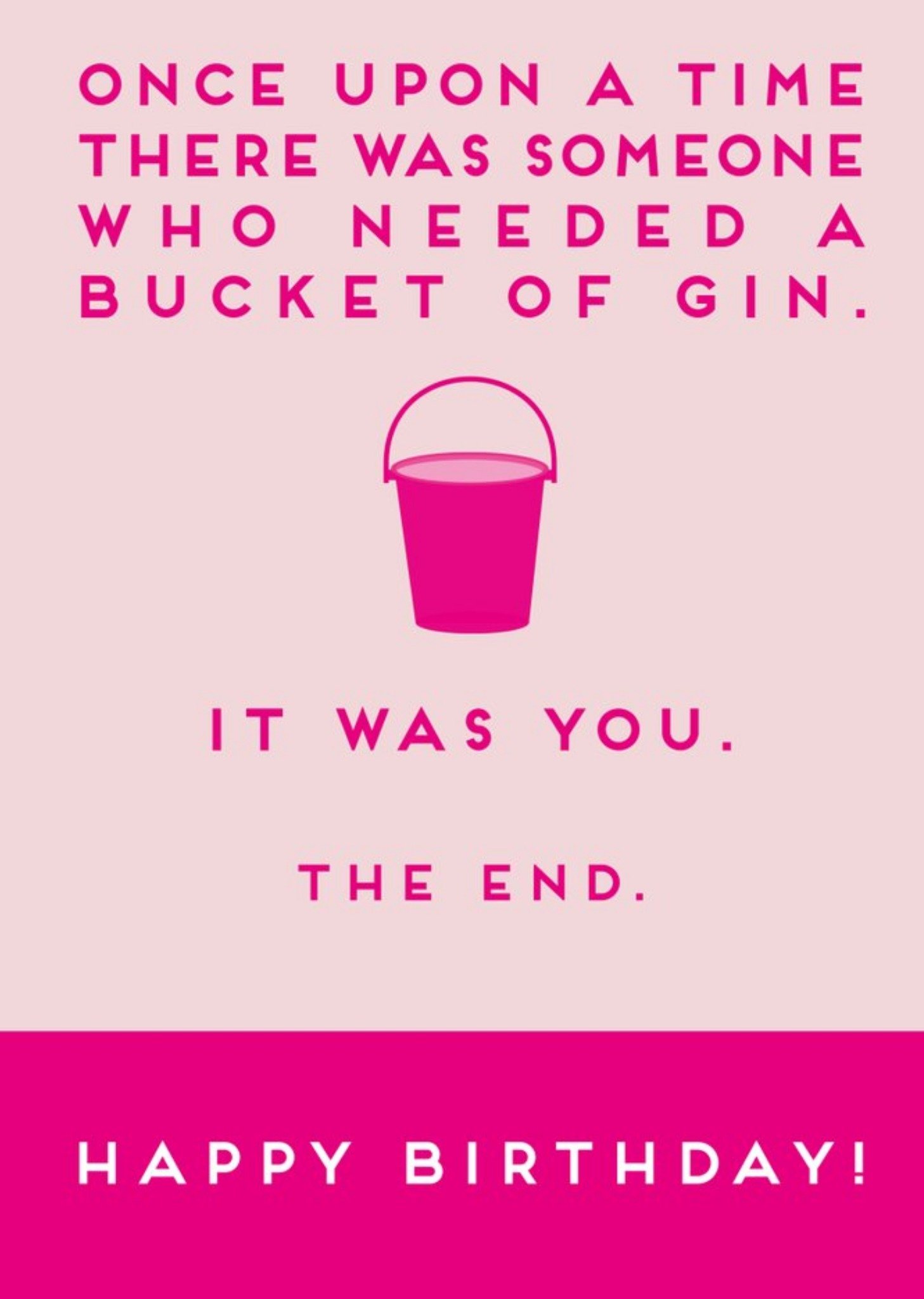 Moonpig Paperlink A Bucket Of Gin Card, Large