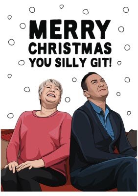 Merry Christmas You Silly Git Funny Spoof Tshirt
