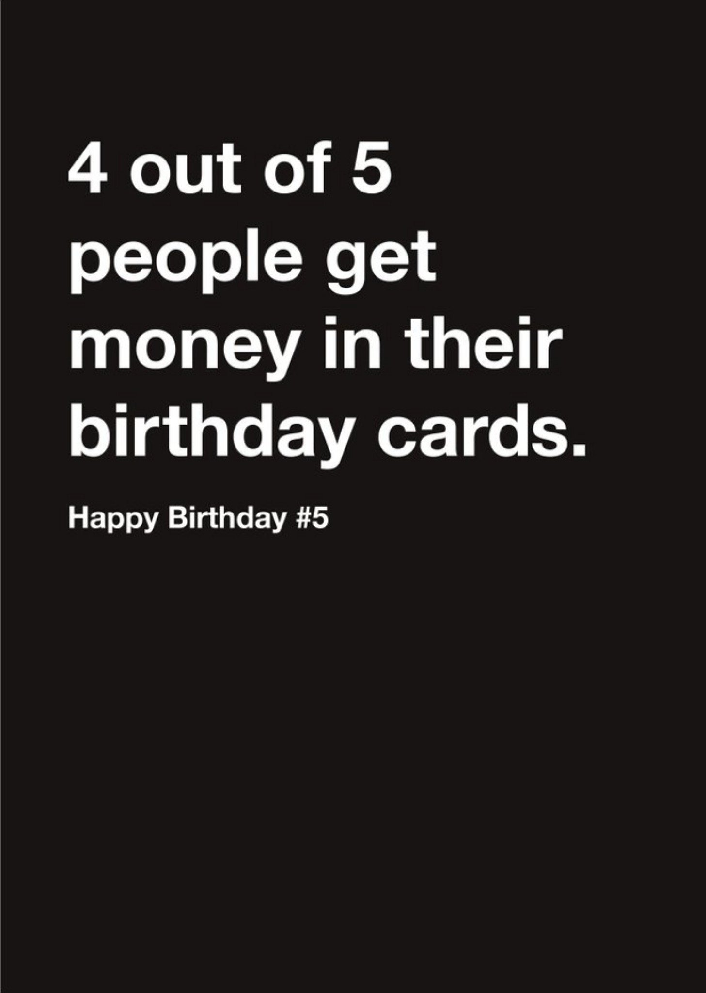 Moonpig Carte Blanche Money Happy Birthday Card, Large
