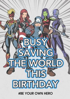Marvel Comics Be Your Own Hero Birthday Card