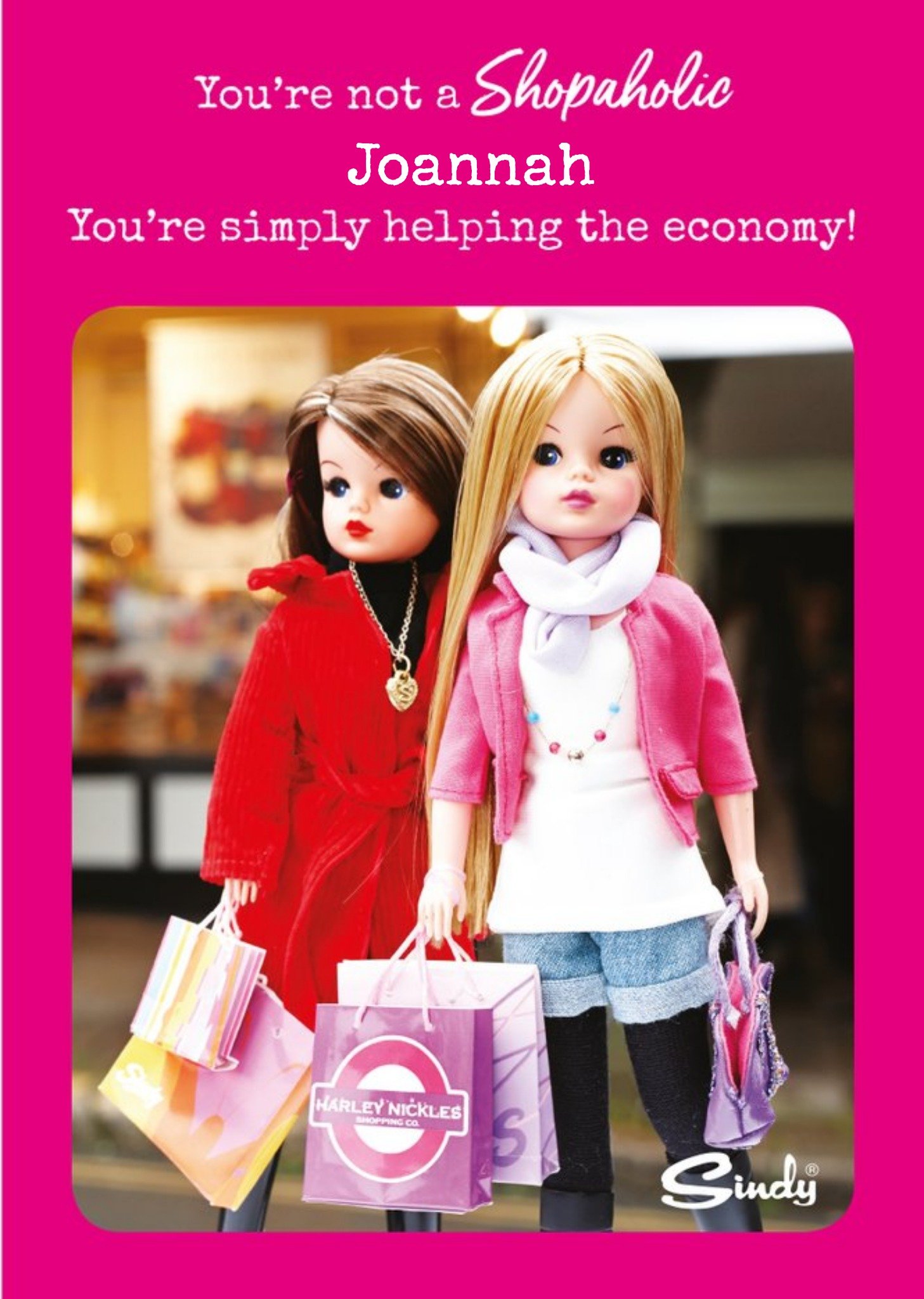 Danilo Sindy Shopaholic Helping The Economy Card Ecard