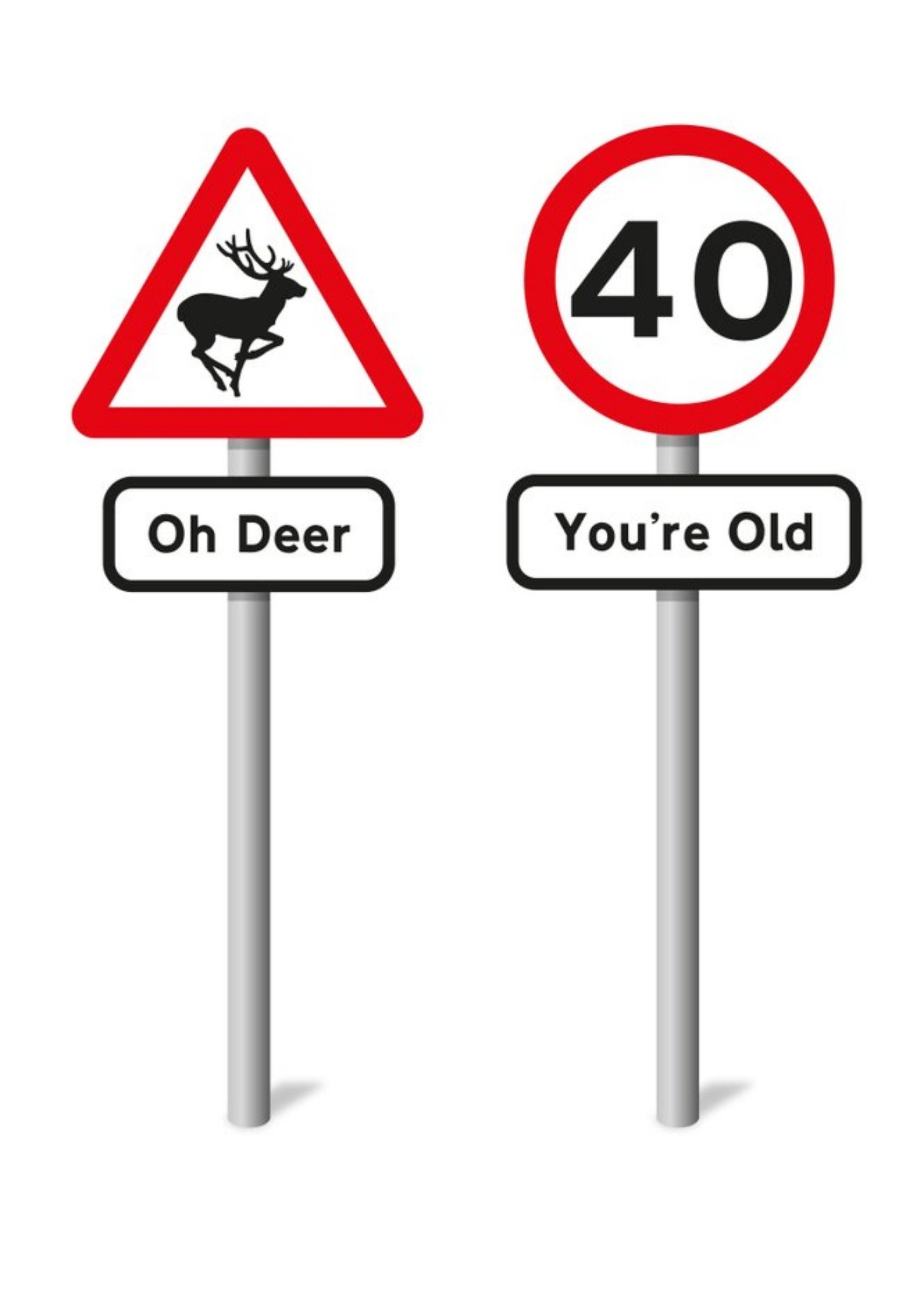 Mungo And Shoddy Road Sign Birthday Card Ecard