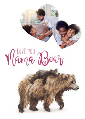 Citrus Bunn Cute Love You Mama Bear Mother's Day Card