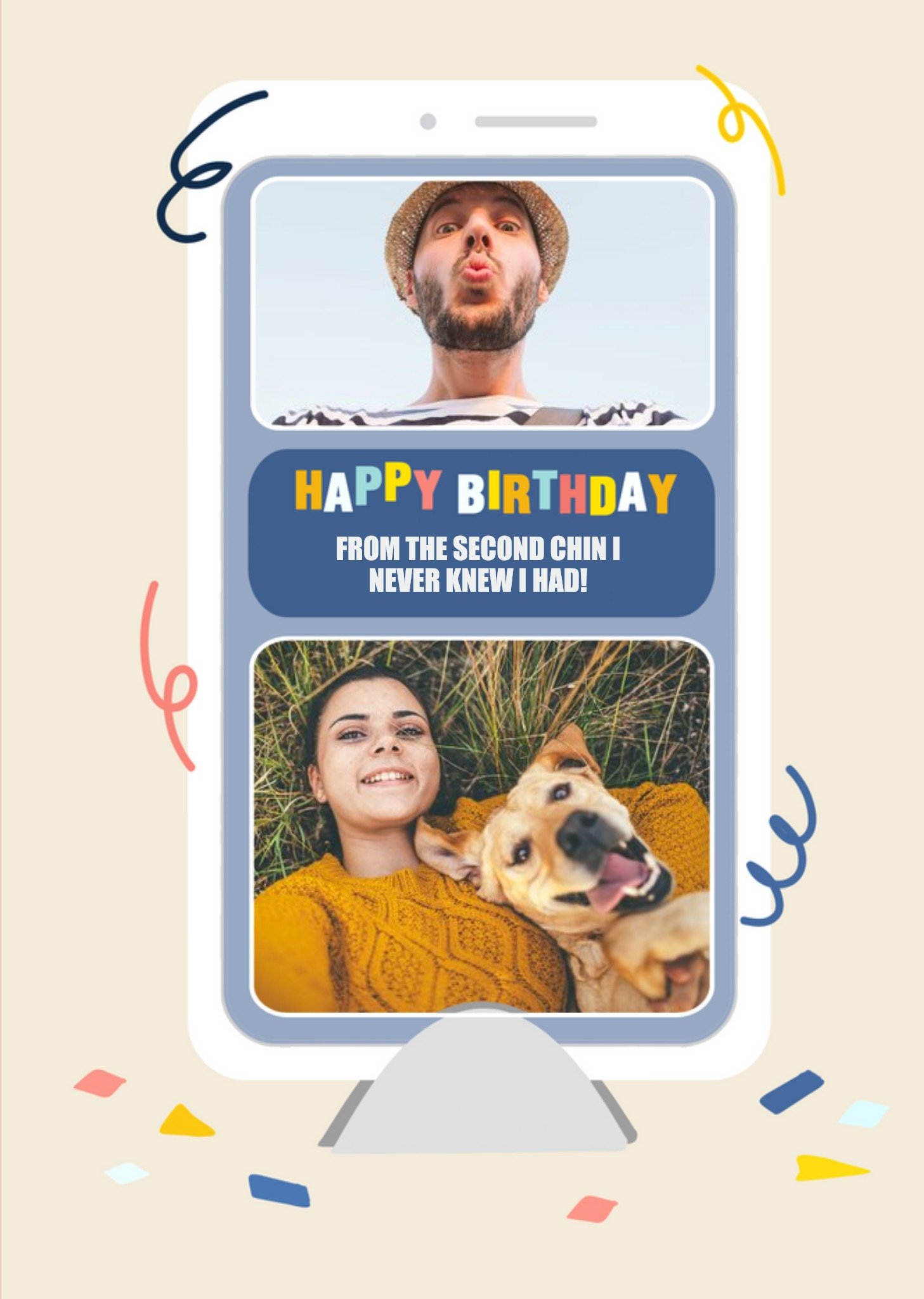 Topical Isolation Facetime Photo Upload Birthday Card Ecard