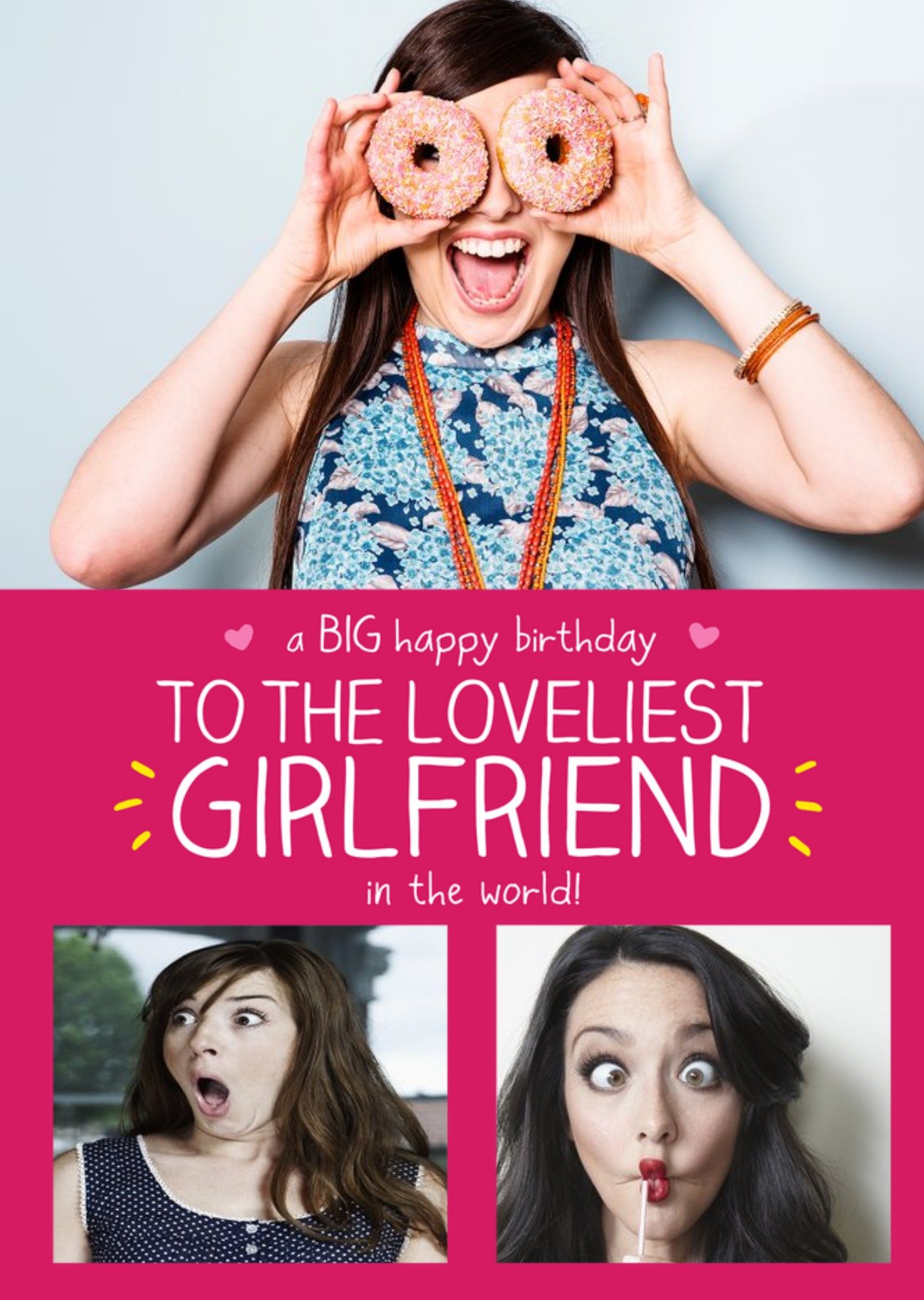 Happy Jackson Girlfriend Photo Upload Birthday Card Ecard