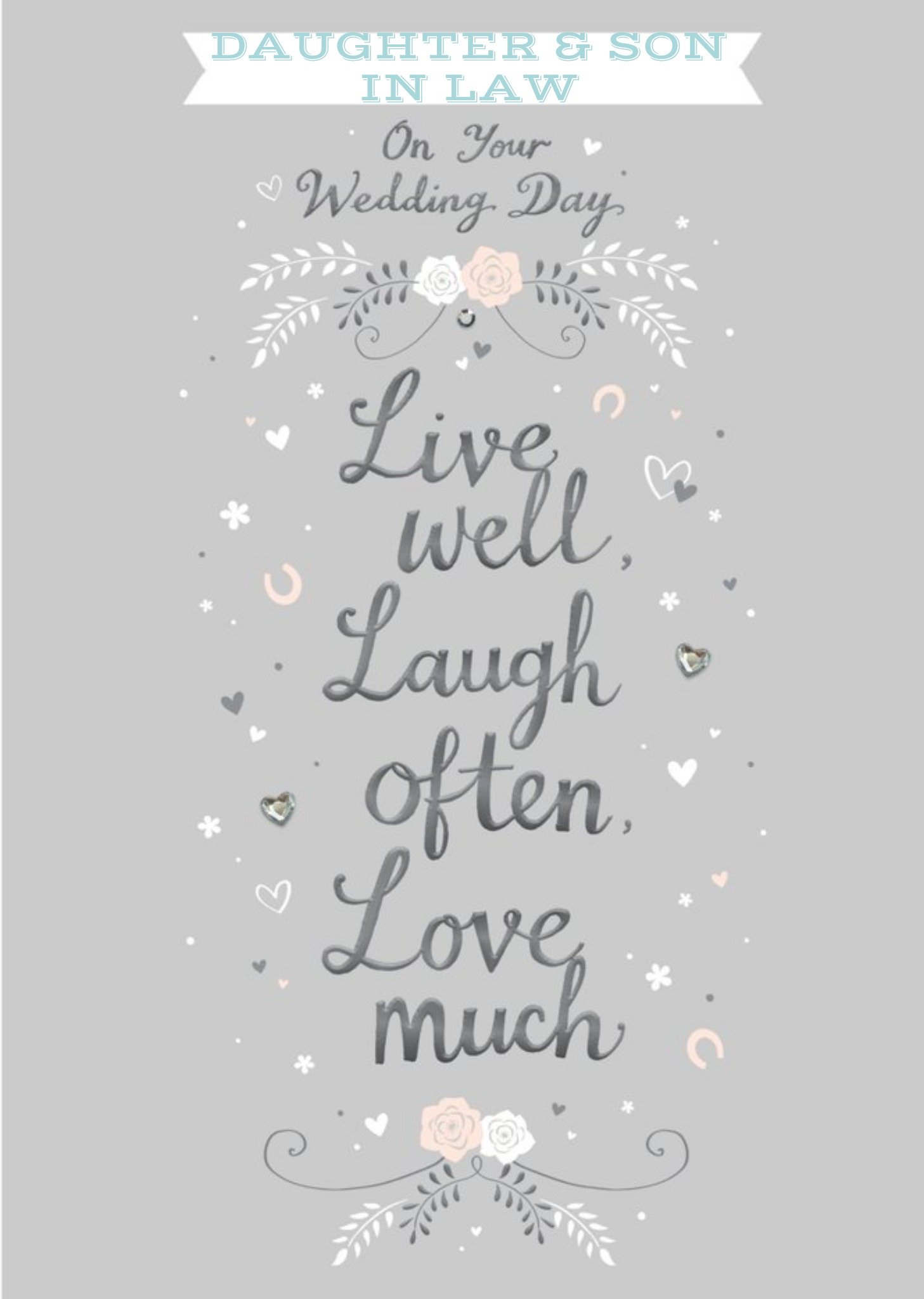 On Your Wedding Day, Live Well Laugh Often Love Much Ecard