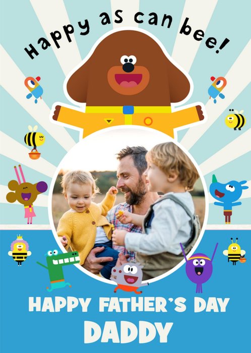 Hey Duggee And Friends Photo Upload Father's Day Card For Daddy