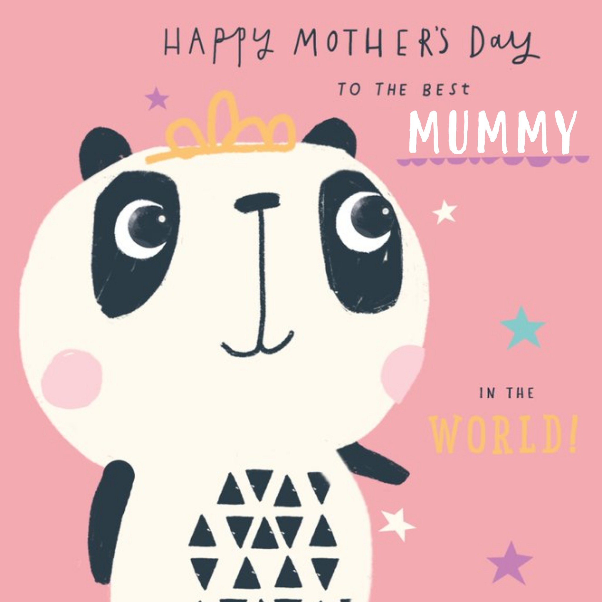 Moonpig Pigment Kooky Sticks Best Mummy In The World Mother's Day Card, Square