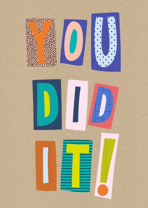 Word Up You Did It! Card