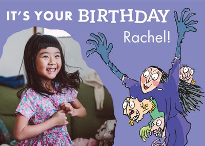 Roald Dahl The Witches Photo Upload Birthday card