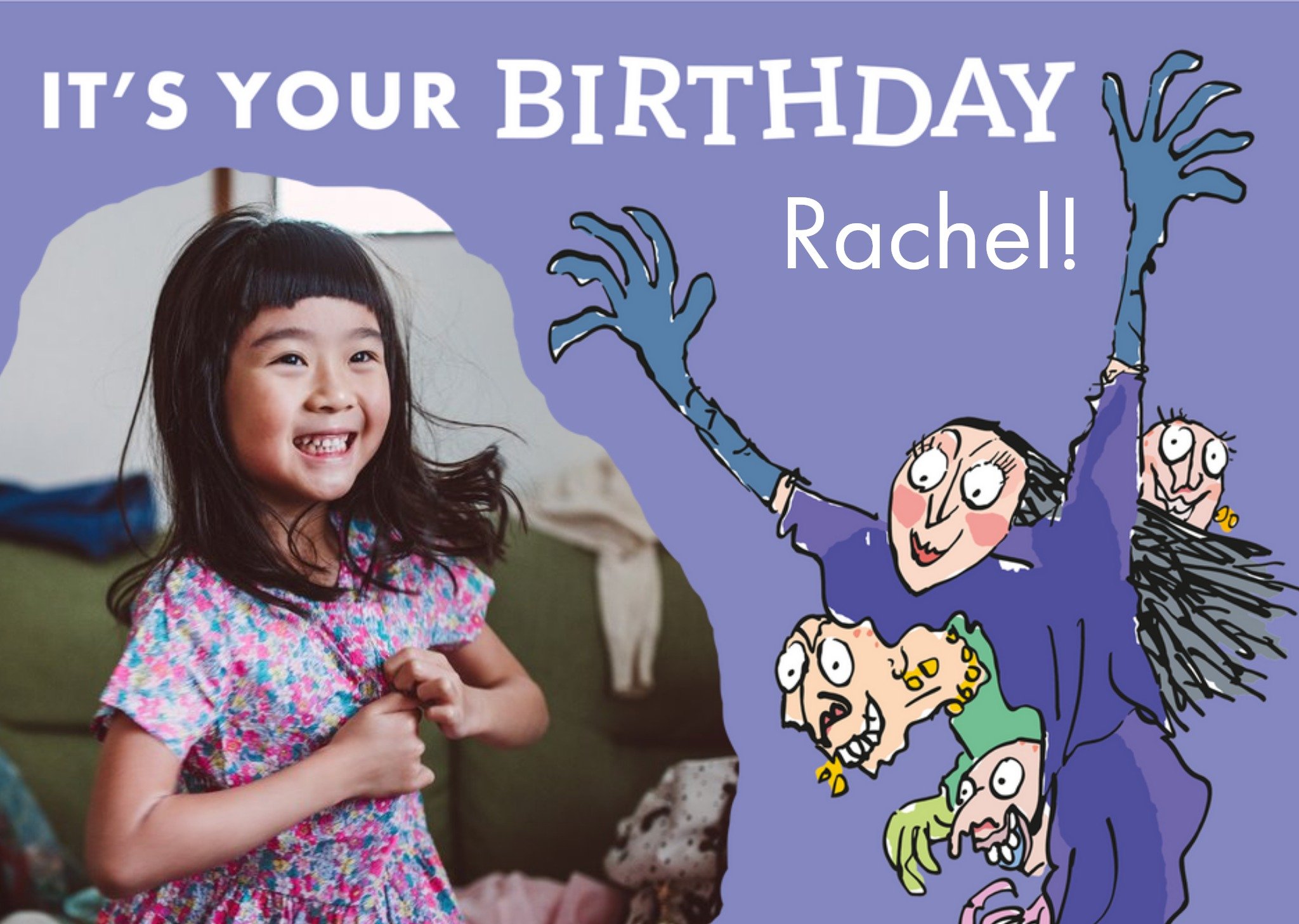 Other Roald Dahl The Witches Photo Upload Birthday Card Ecard