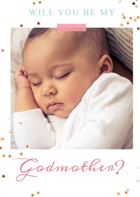 Photo upload card - New baby - Godmother