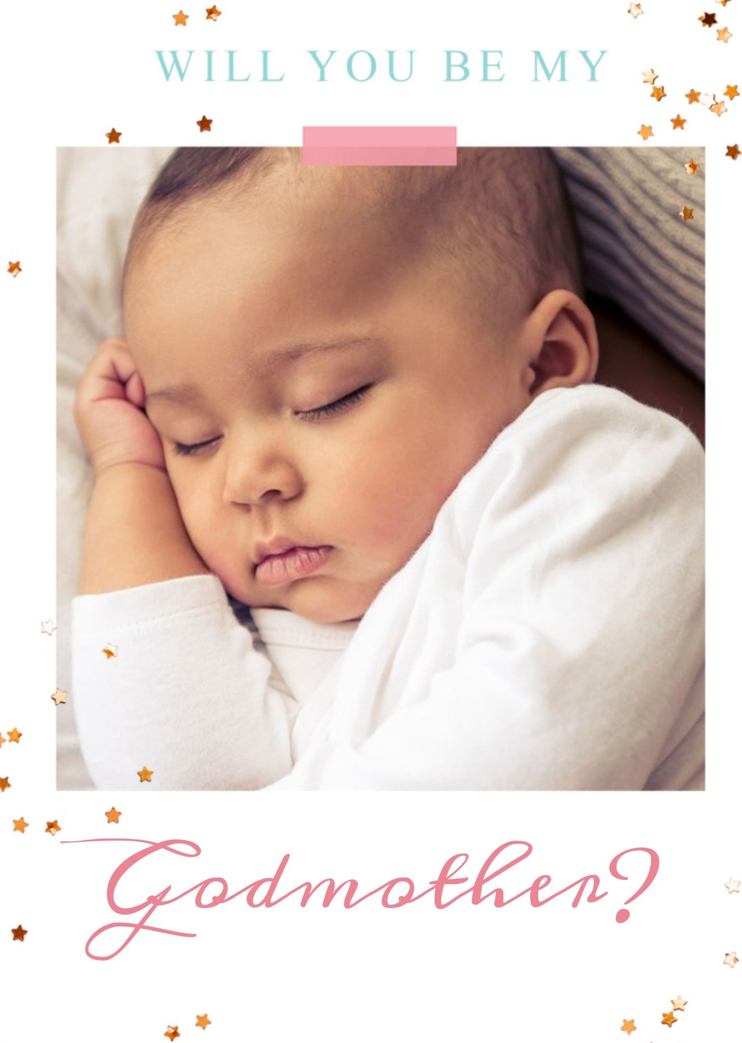 Moonpig Photo Upload Card - New Baby - Godmother Ecard