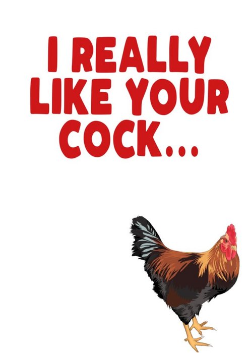 I Really Like Your Cock Card