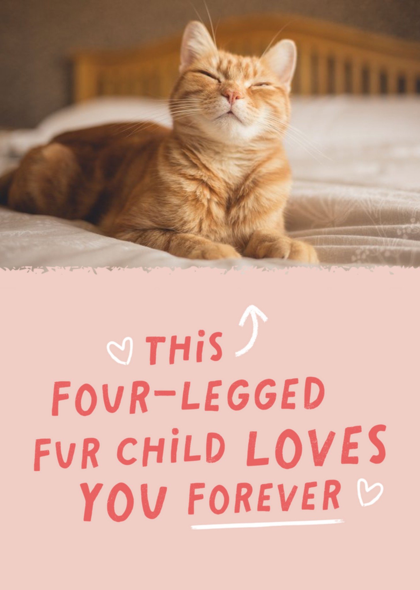 This Four-Legged Fur Child Loves Your Forever Photo Upload Card Ecard