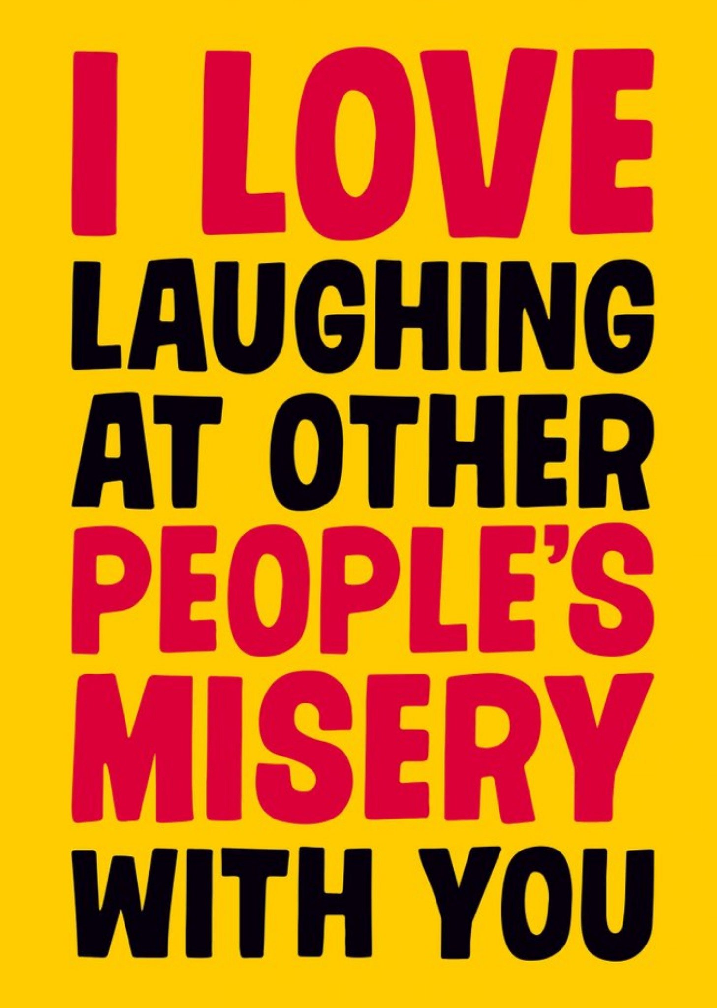 Other Dean Morris Love Laughing Funny Anniversary Card