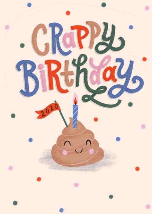 Crappy Birthday Funny Cute Card