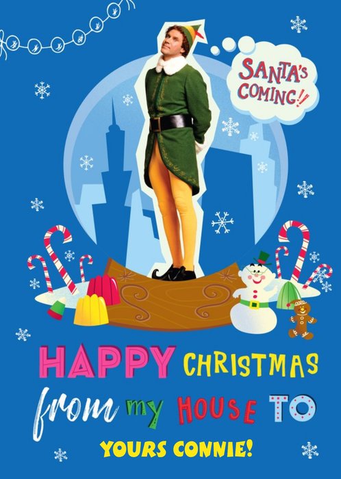 Elf The Film Happy Christmas From My House To Yours Christmas Card