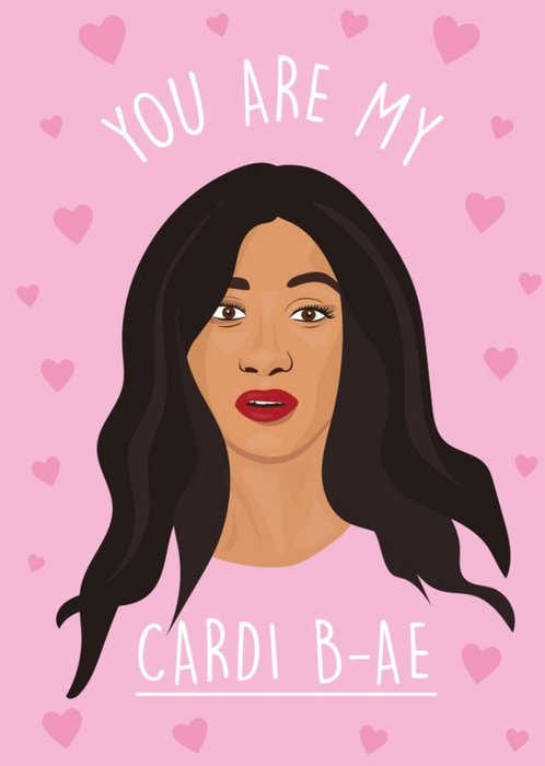 Pun You Are My Bae Valentines Card