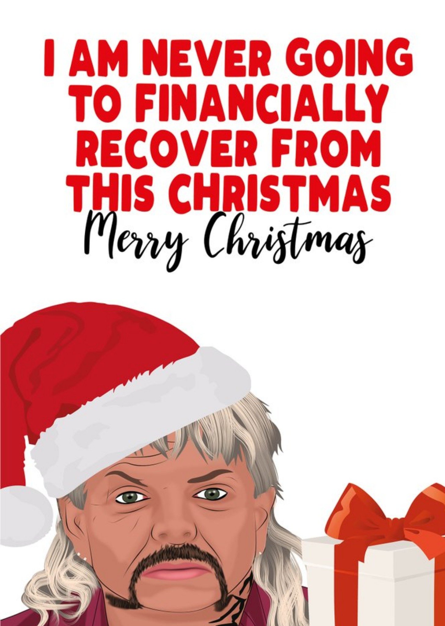 Filthy Sentiments Financially Recover Christmas Card