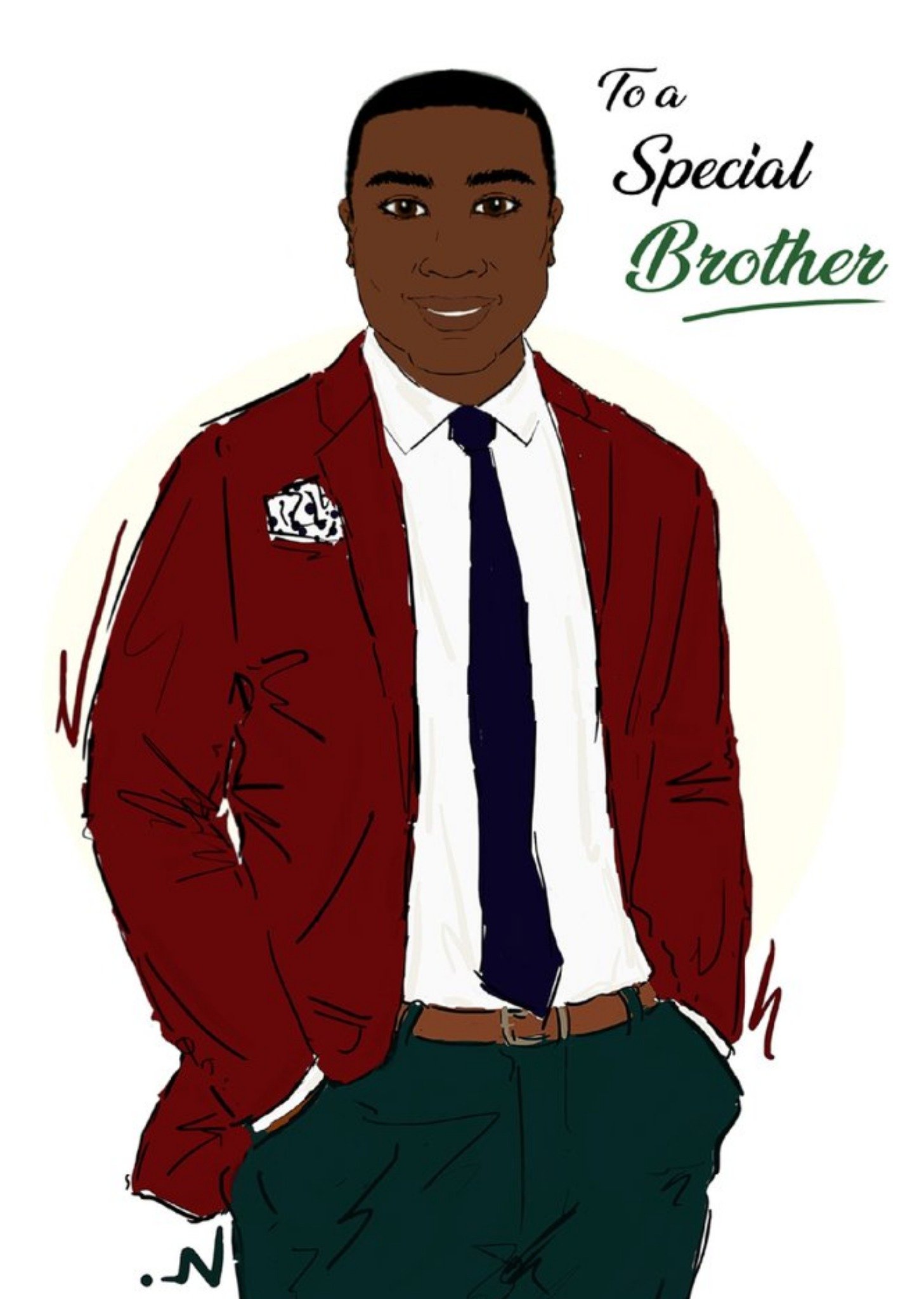 To A Special Brother Blazer Card Ecard