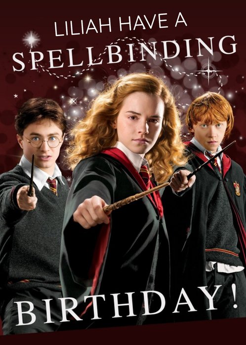 Harry Potter Spellbinding Birthday Card