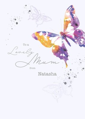 Animal Planet To A Lovely Mum Butterfly Card