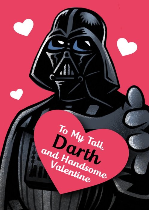 Star Wars Darth Vader Happy Valentines Card