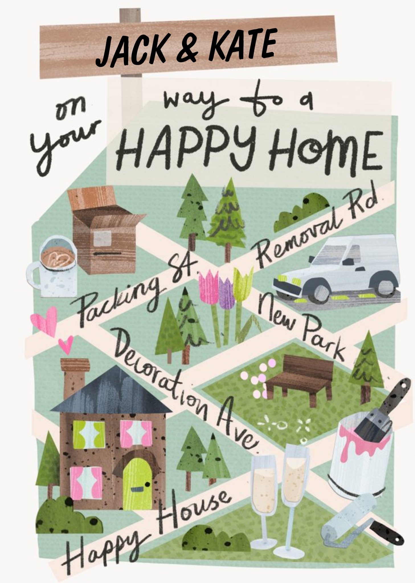 On Your Way To A Happy Home Card Ecard