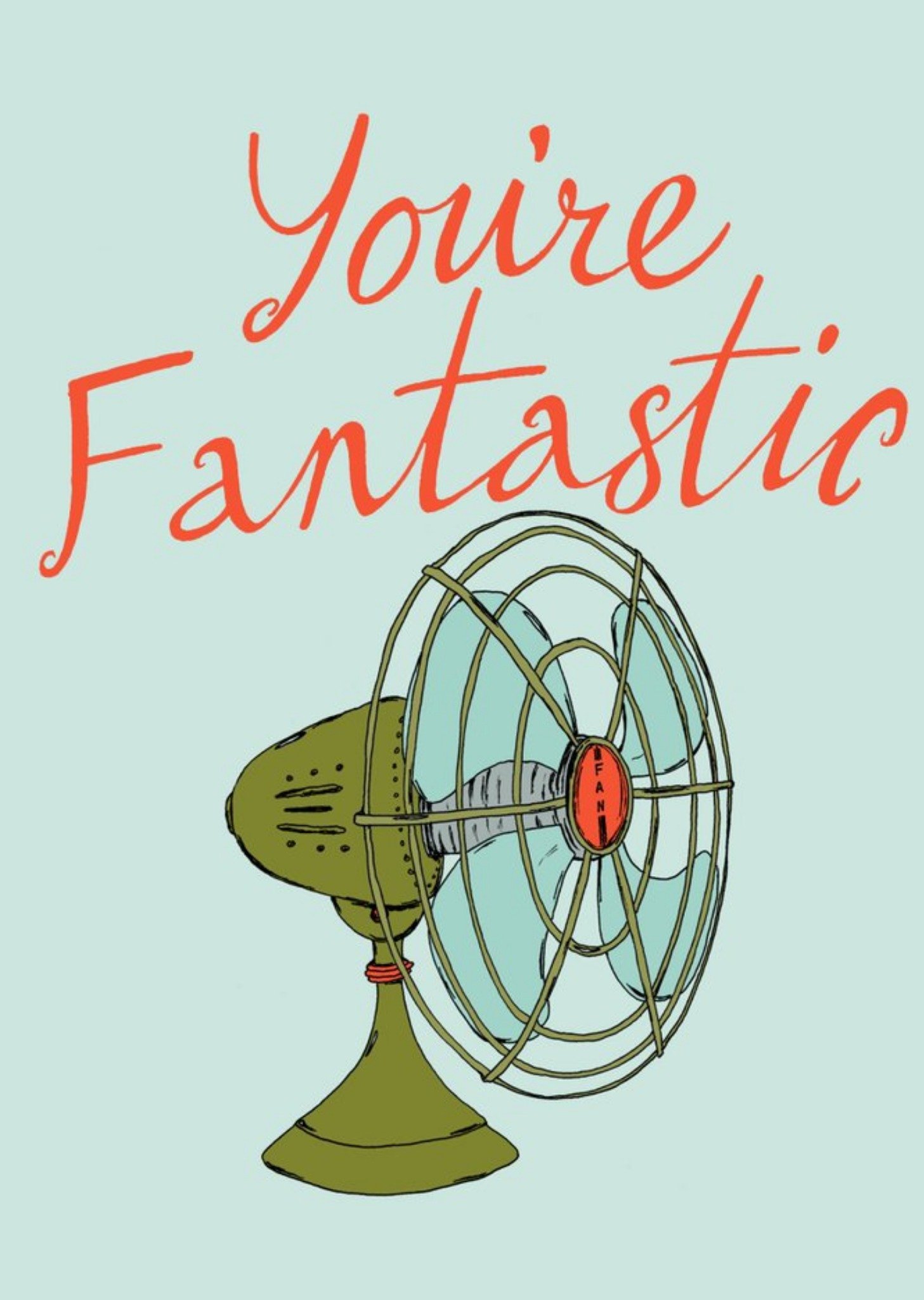 Moonpig You Are Fantastic Typographic Card, Large