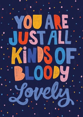 Lovely Colourful Positive Friendship Card