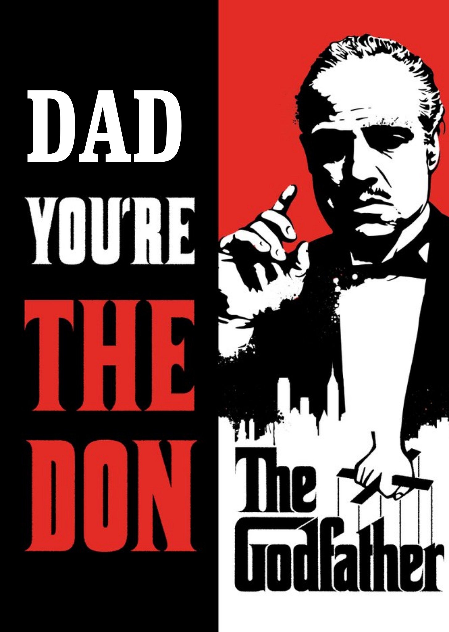Moonpig The Godfather Dad You're The Don Father's Day Card, Large