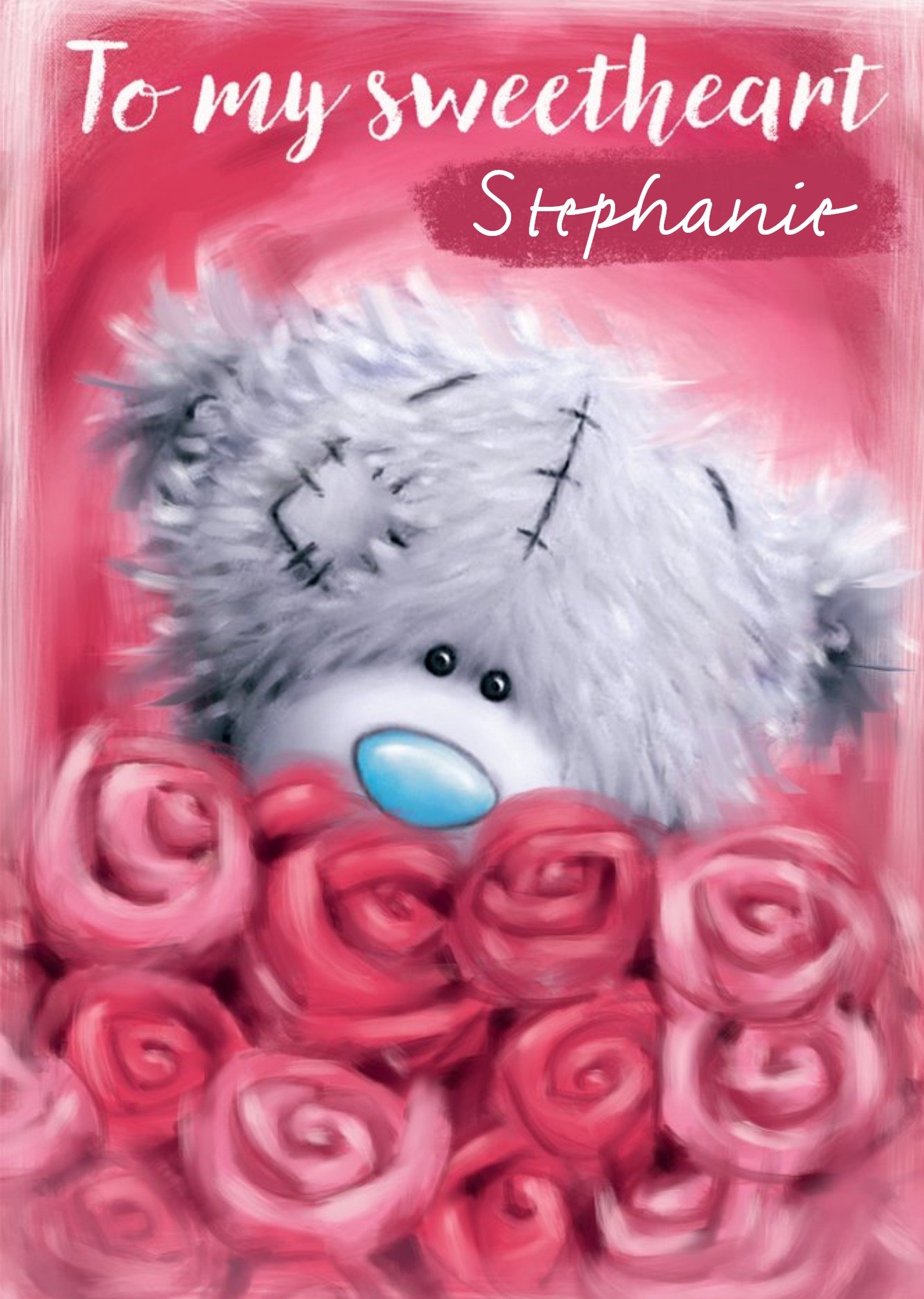 Me To You Tatty Teddy To My Sweetheart With Roses Valentine's Day Card Ecard