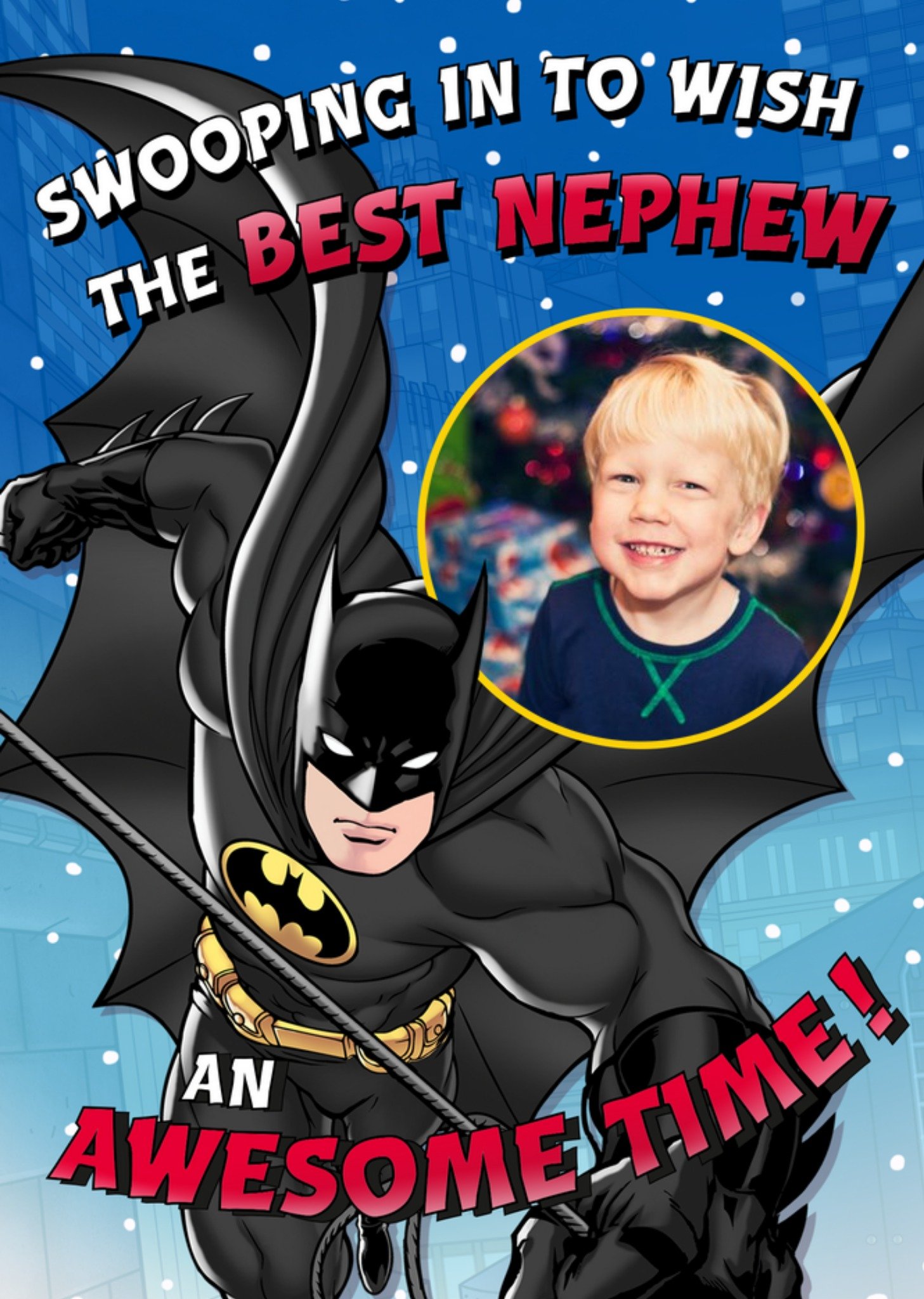 Other Batman Swooping In To Wish The Best Nephew An Awesome Time, Large Card