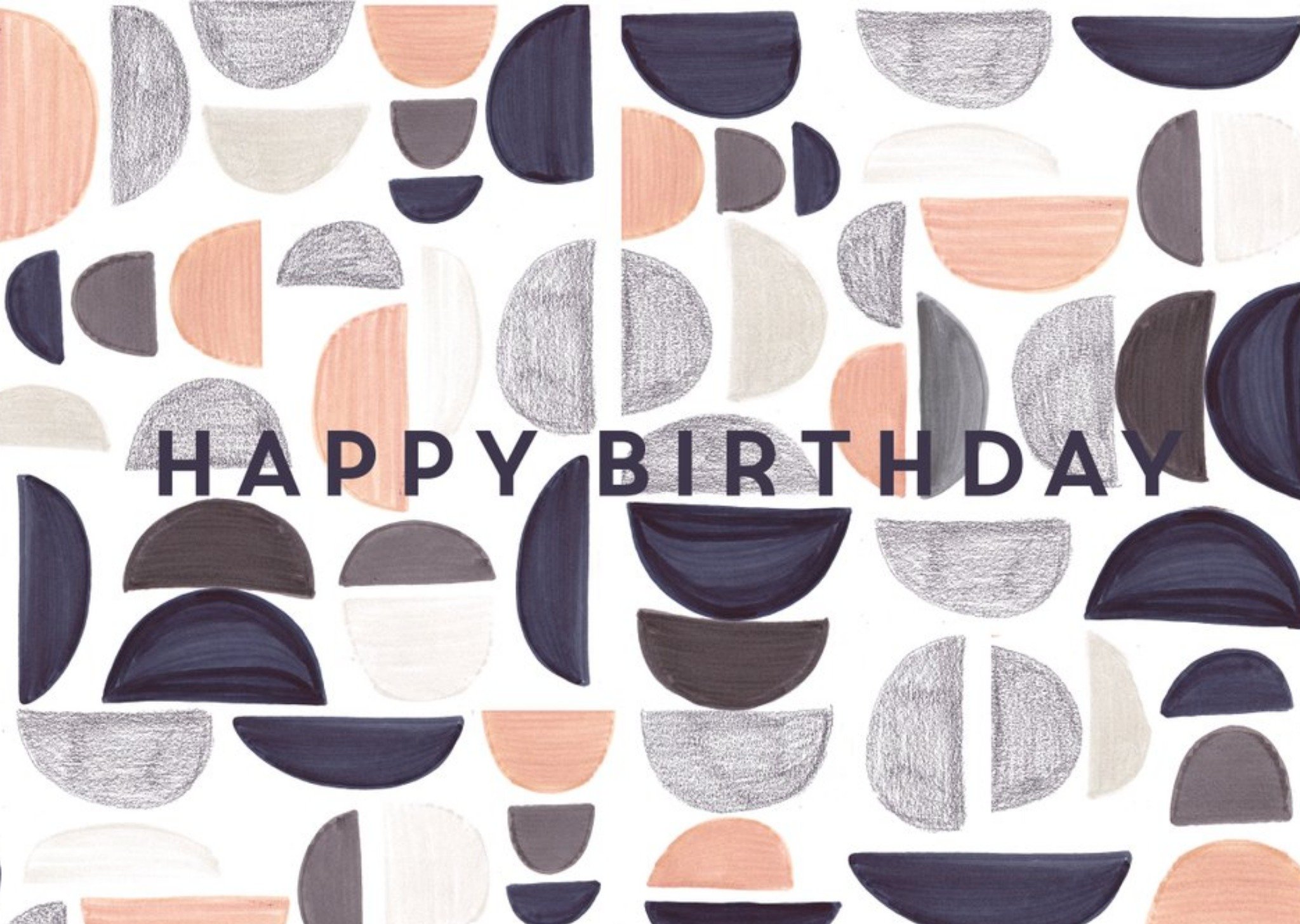 Chloe Turner Happy Birthday Geometric Card Ecard