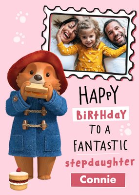 Paddington Bear Fantastic Stepdaughter Photo Upload Card