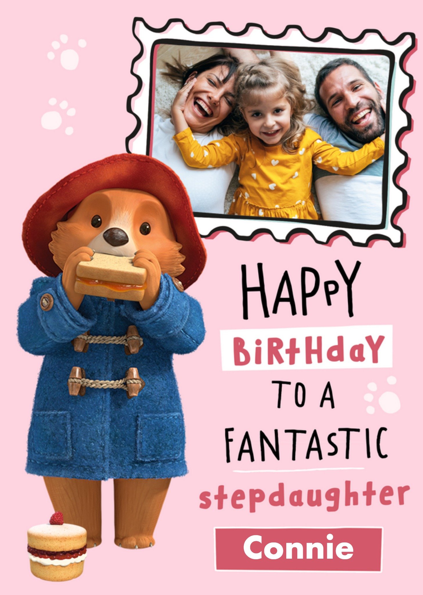 Paddington Bear Fantastic Stepdaughter Photo Upload Card Ecard