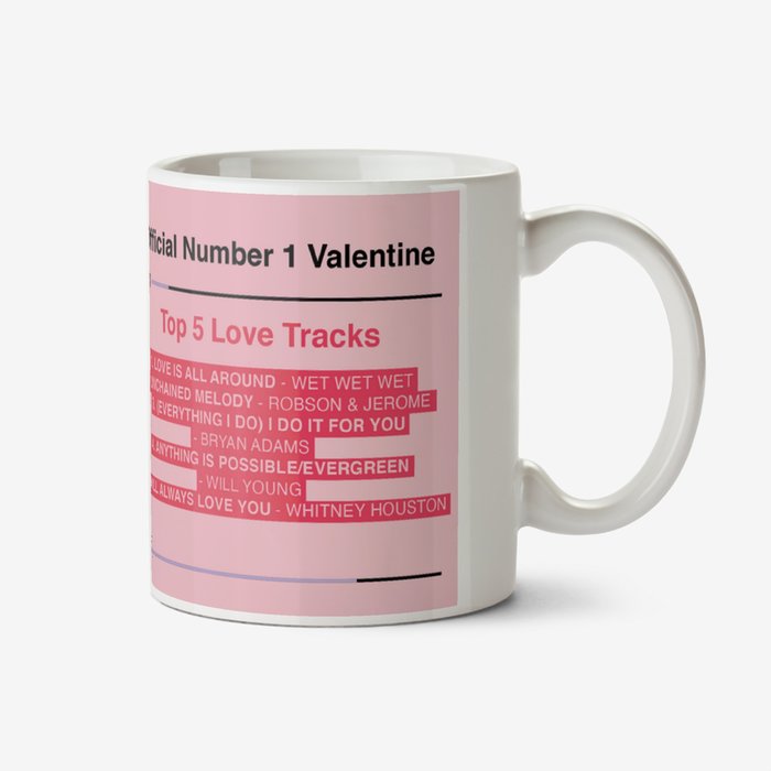 Official Charts Number 1 Valentine Photo Upload Mug