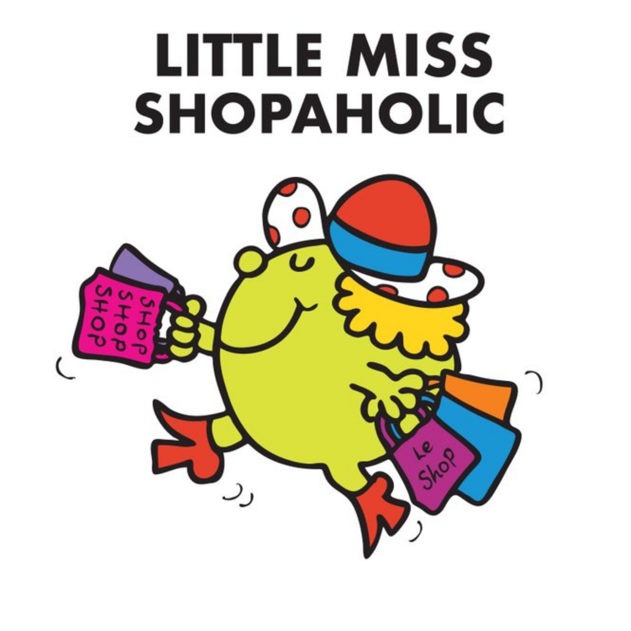 Moonpig Little Miss Shopaholic Card, Square