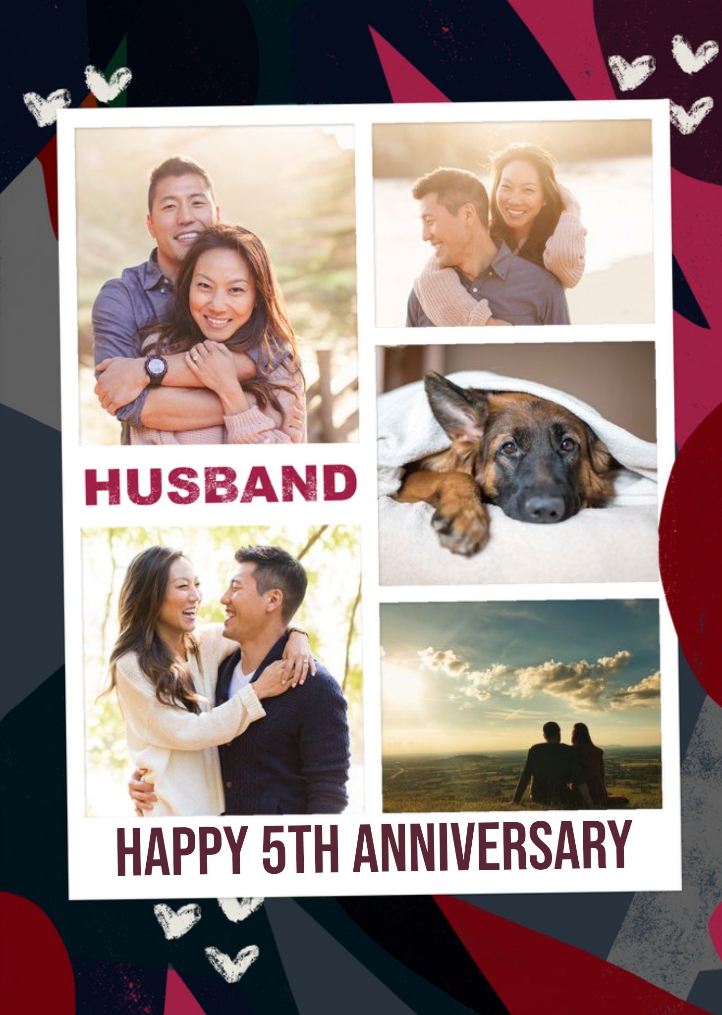 For My Husband Photo Card Happy 5th Anniversary Ecard