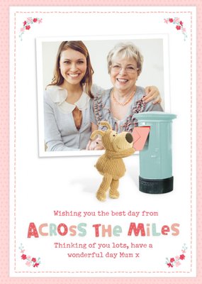 Cute Boofle Across The Miles Photo Upload Mother's Day Card
