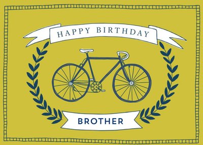 Birthday card - Bicycle - Brother
