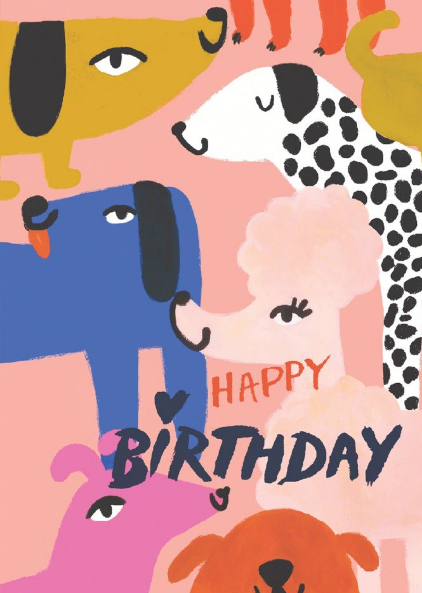 Sooshichacha Dogs Happy Birthday Card, Large