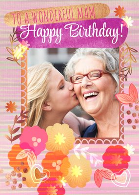 To A wonderful Mam Photo Upload Birthday Card