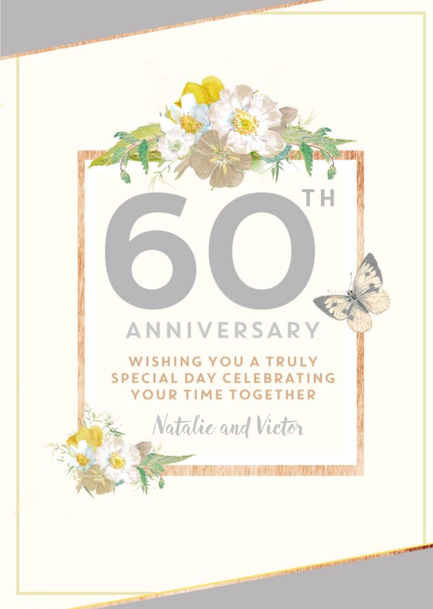 Edwardian Lady Traditional 60th Anniversary Card, Wishing You A Truly Special Day