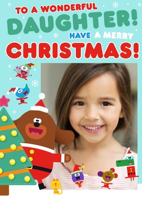 Hey Duggee Photo upload Christmas Card To a Wonderful Daughter